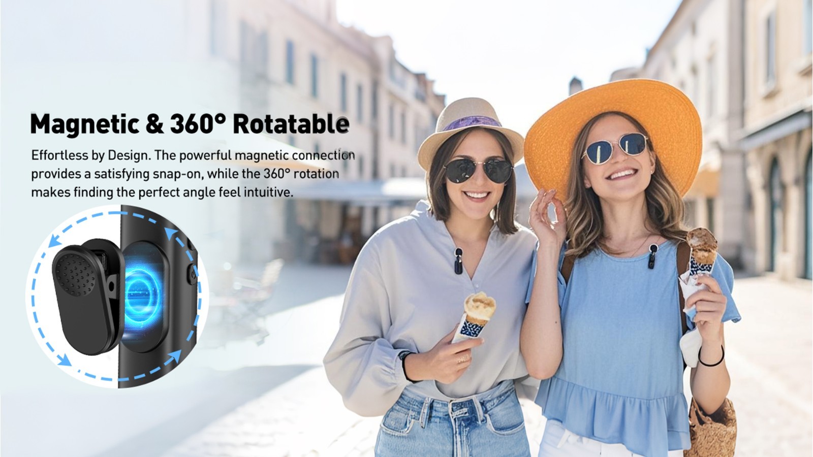 Wireless USB C Lavalier Microphone Mini Mic for Android Phone/Tablet/PC – Clip-o