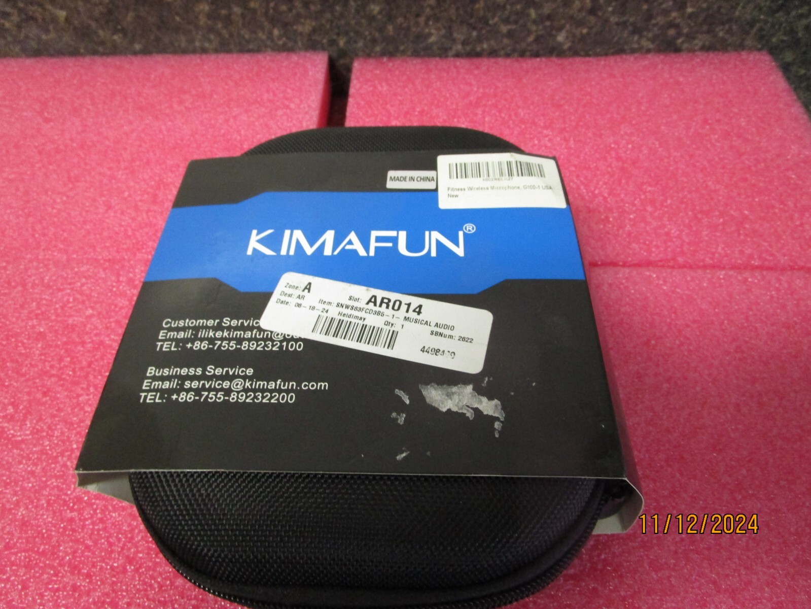 NEW! Kimafun 2.4G Wireless Fitness Microphone KM-G100-1