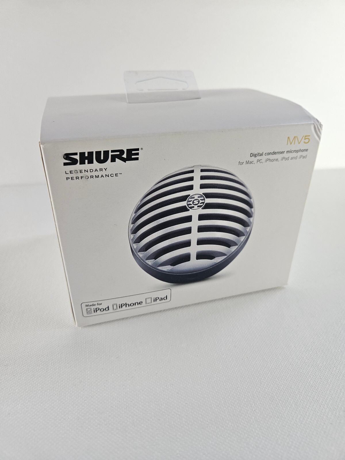 Shure MV5 Digital Condenser Microphone w/ USB, Lightning Black MV5/A-B-LTG