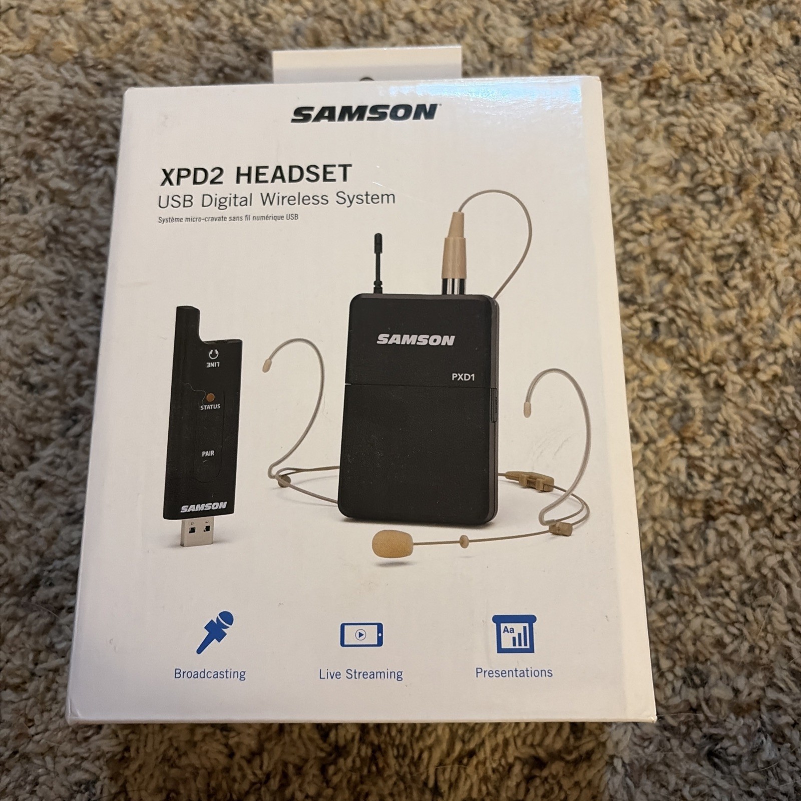 Samson XPD2 Headset USB Digital Wireless System – Used, Tested, Complete Box