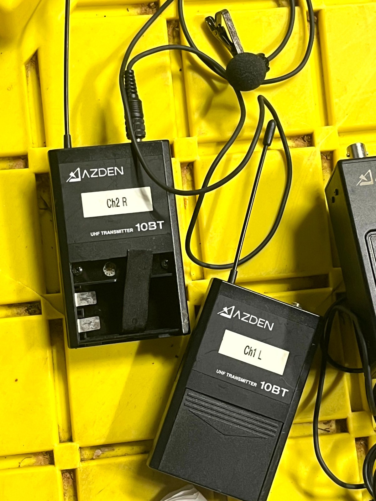 Azden 200UPR Dual-Ch Wireless Receiver & Dual 10BT Transmitter Mic Kit w/ Manual