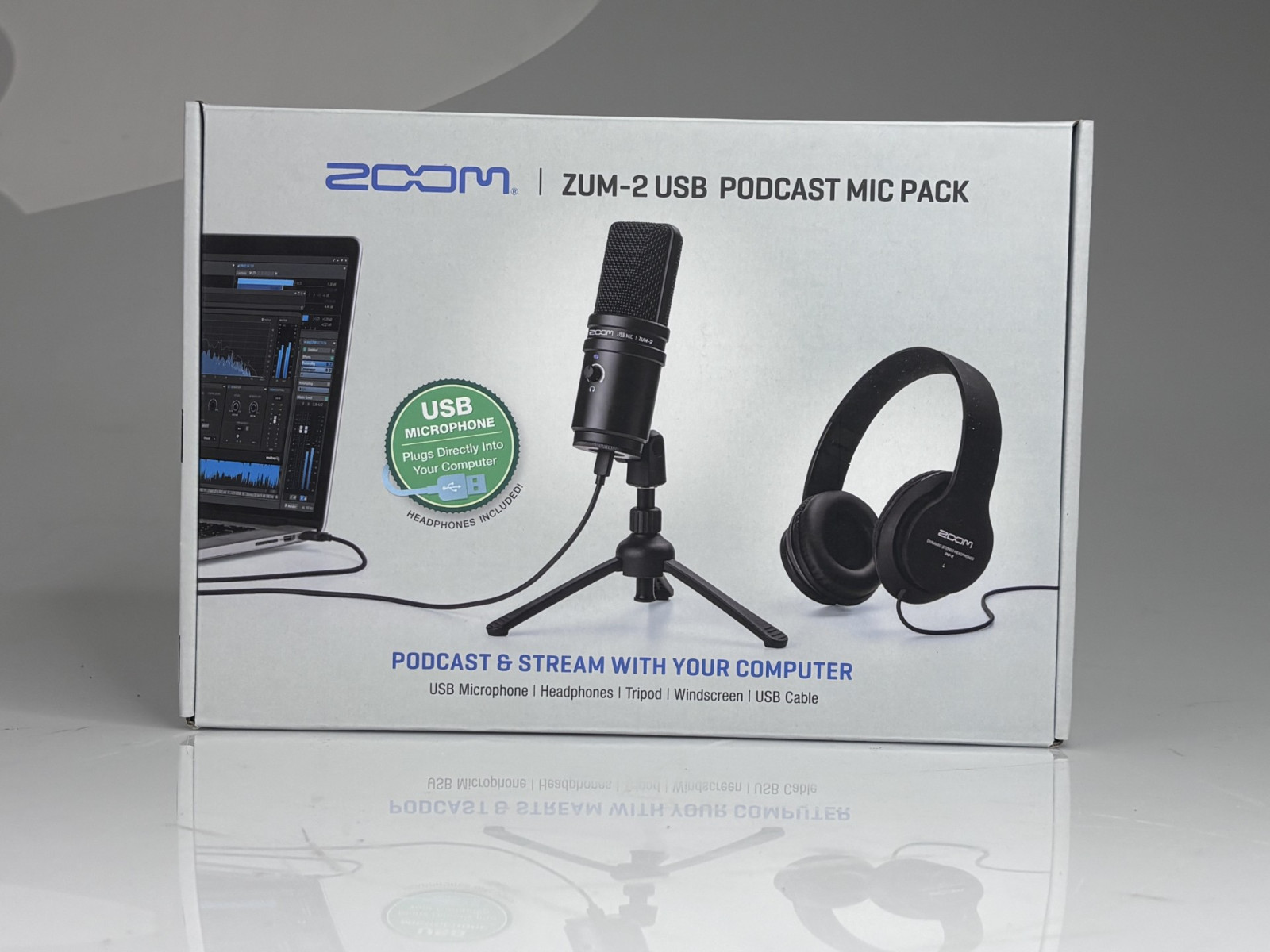 Zoom ZUM-2 USB Podcast Microphone Bundle