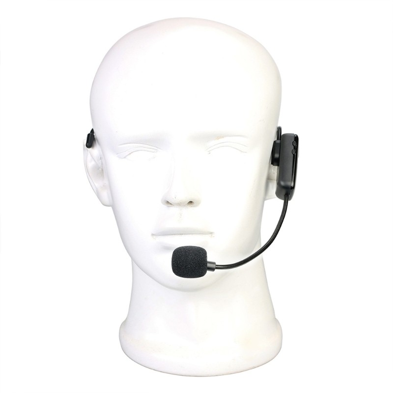 FM Wireless Microphone Headset with Microphone Support 87.5MHz-108MHz Radio FM