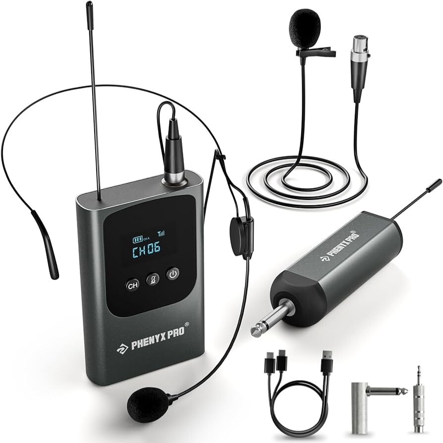 phenyx pro wireless microphone system With Mini Receiver