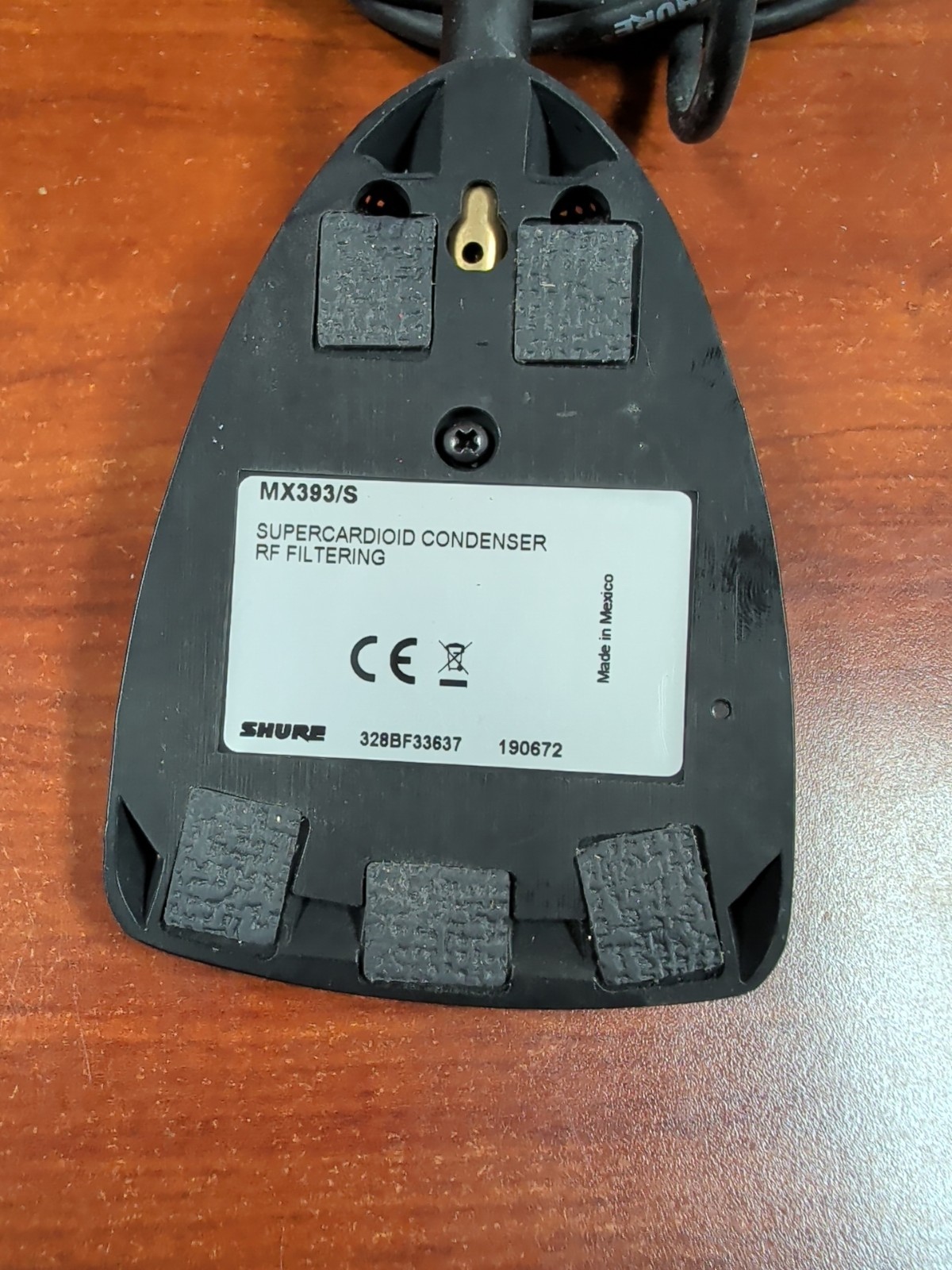 SHURE MX393/S MICROFLEX BOUNDARY MICROPHONE With Audio Cable