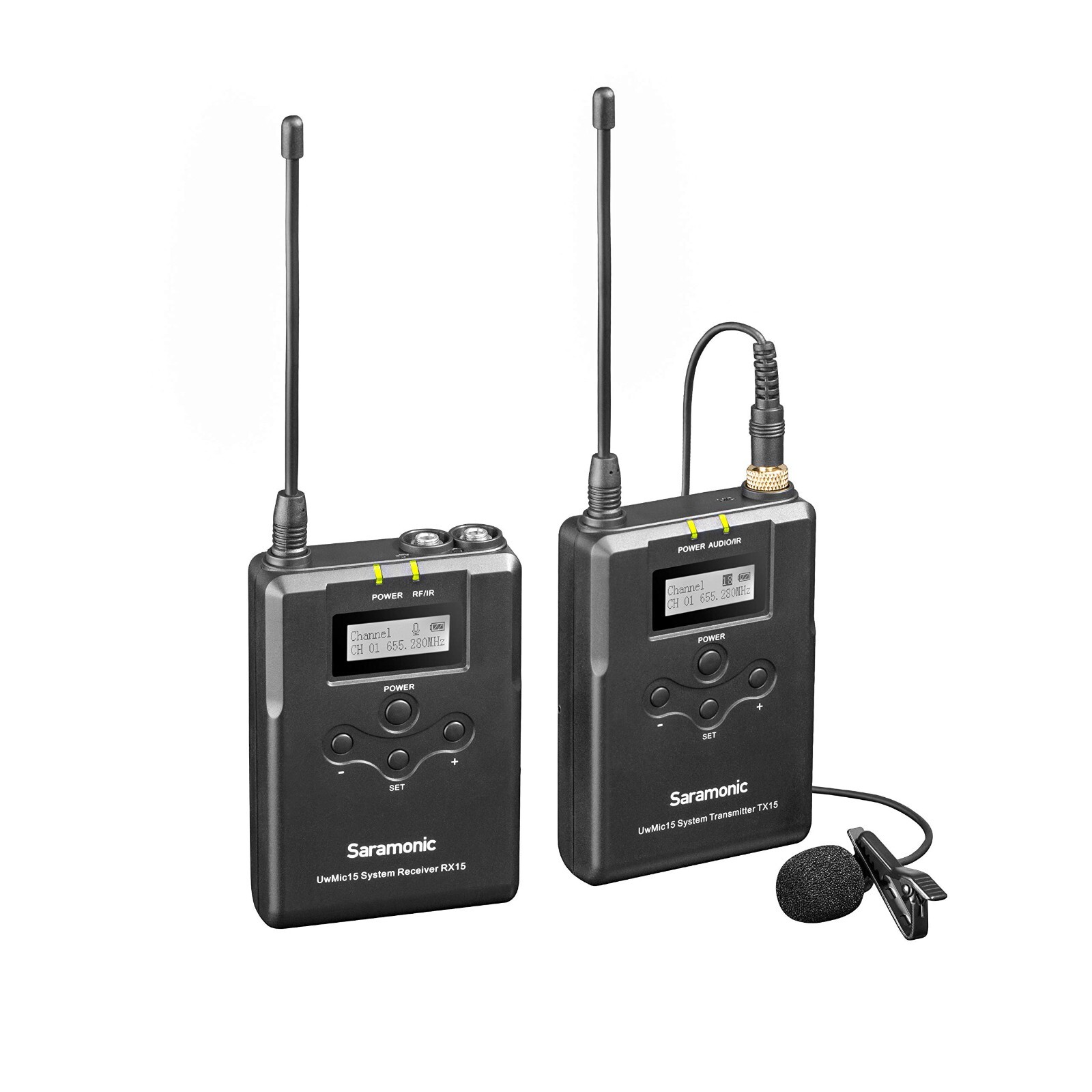 Saramonic Camera-Mount Wireless Omni Lavalier Microphone System 16-Channel 330ft