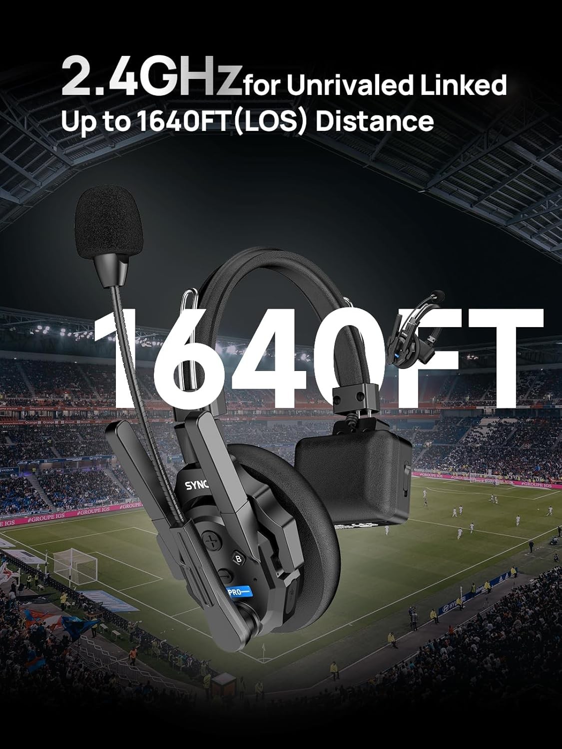 SYNCO XTALK XPRO Wireless Communication Headset System 500m/1640ft For 13 Person