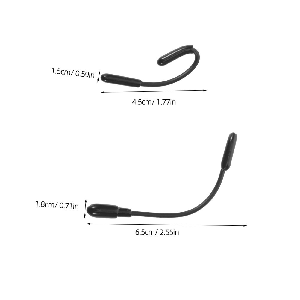 3 Pairs Miniature Doll Headphones Black Durable Ear Piece for Doll Costume Props