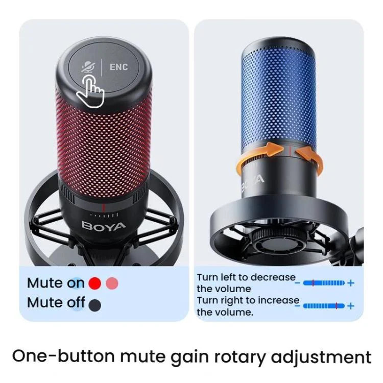 Condenser Microphone Computer Phone Recording Video Live Receiving Noise Reducti