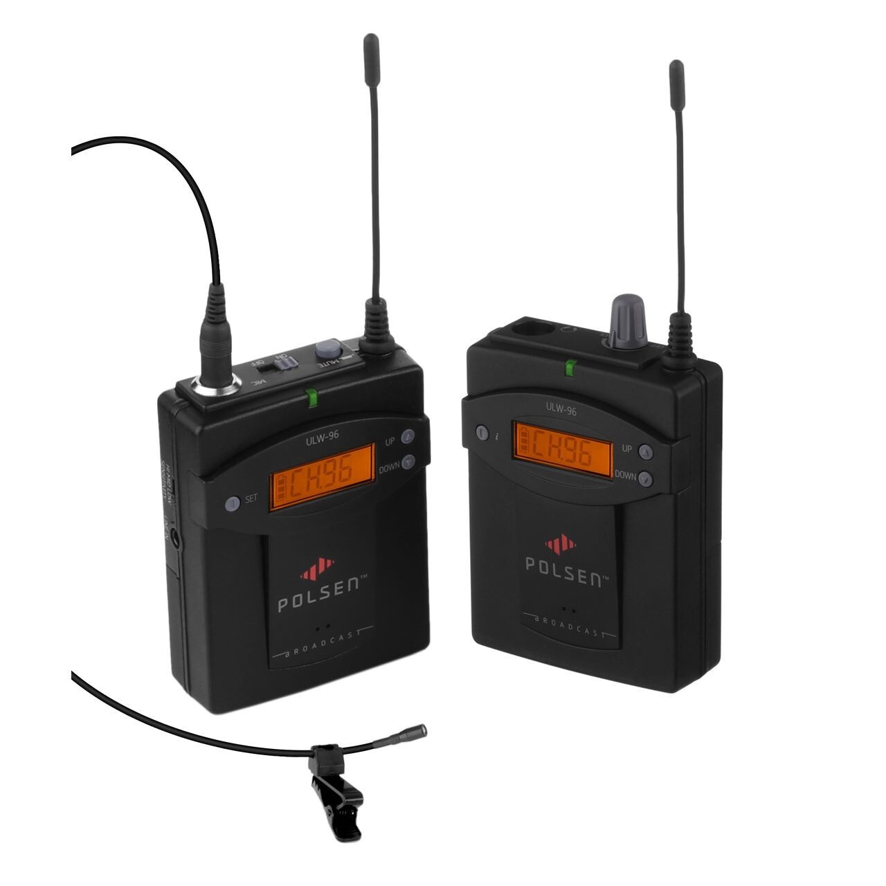 Polsen ULW-96 Camera-Mountable UHF Wireless System/96-Channel (640 to 664 MHz)
