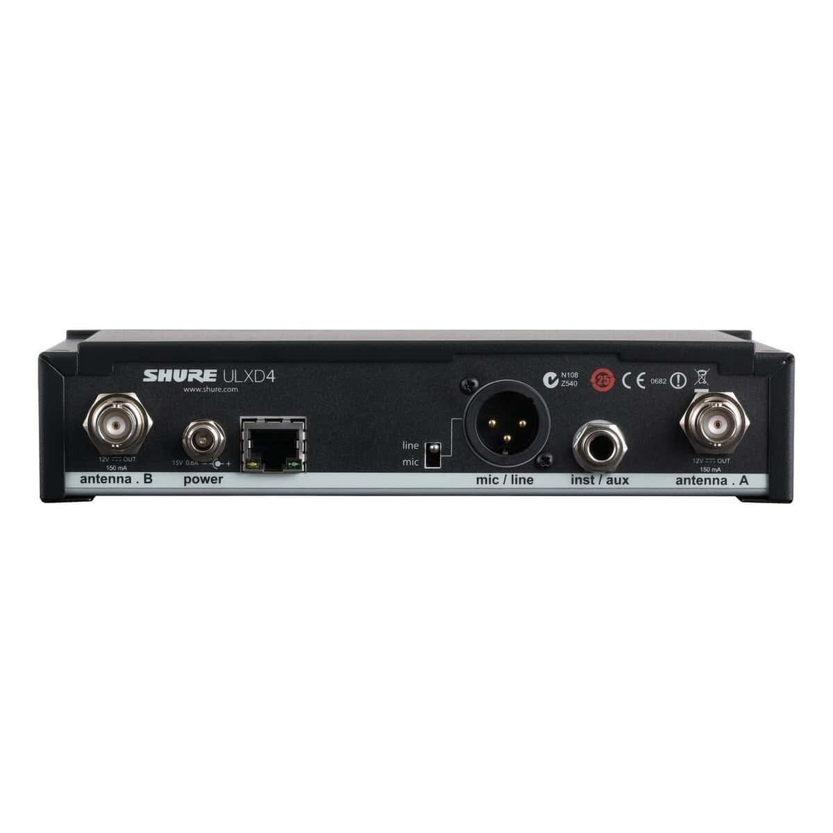Shure ULXD4 V50 Digital Wireless Receiver, 174-216MHz