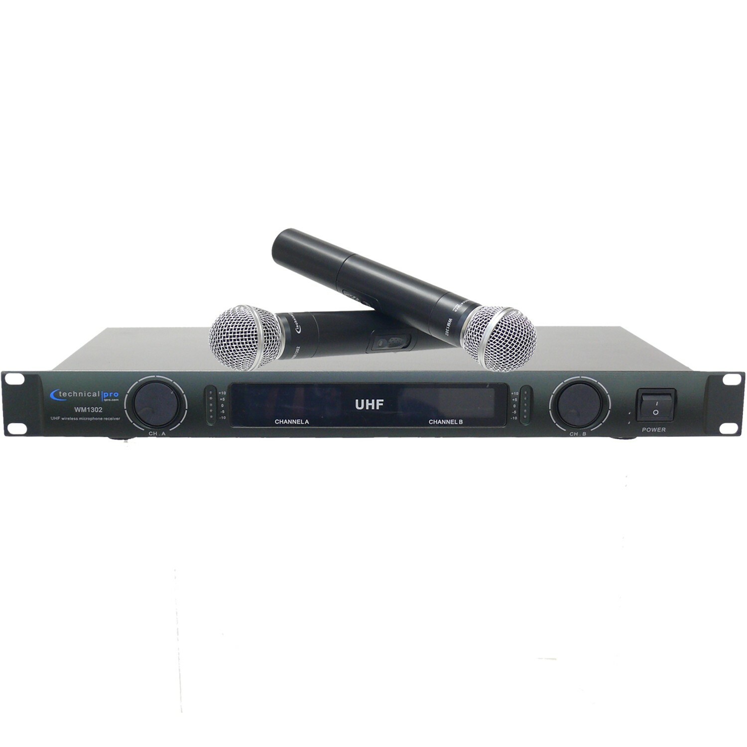 TPro Professional UHF Dual Handheld Wireless Microphone System, Dual Wireless