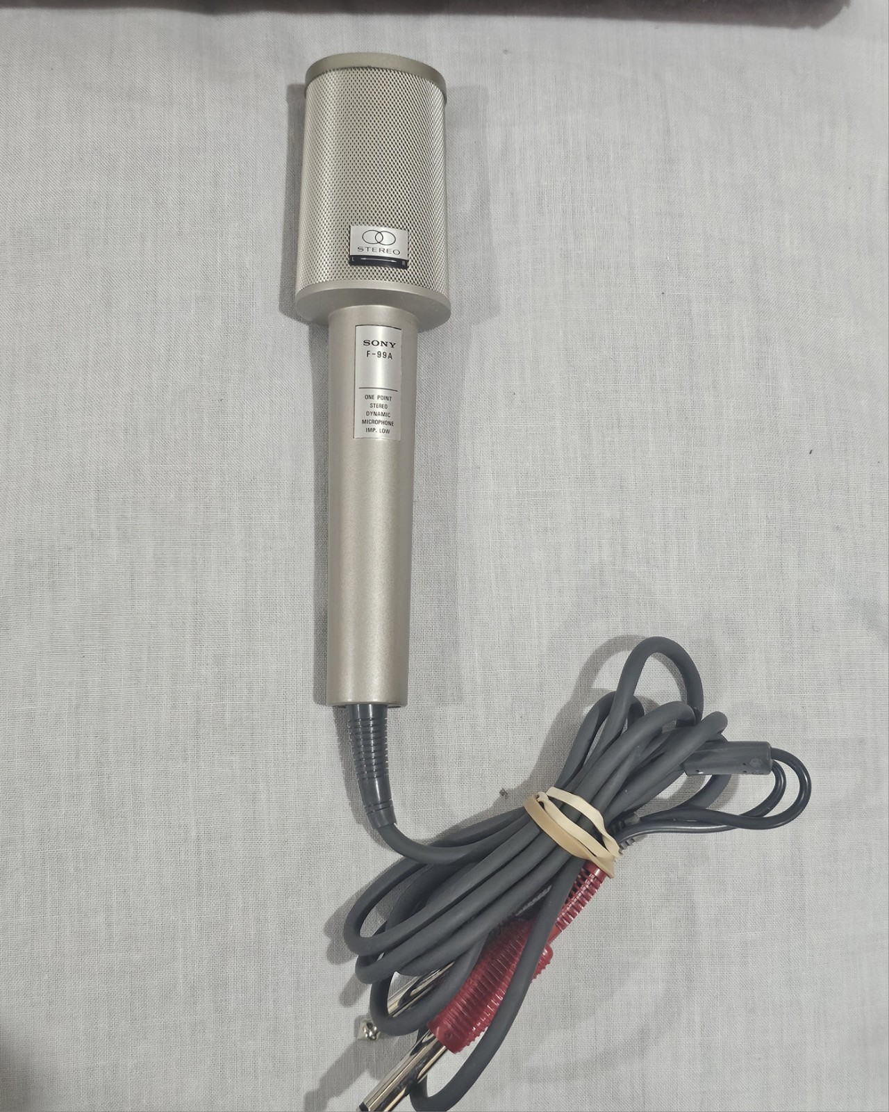 *EUC* Rare/Vtg/Orig. Box Sony F-99A One-Point Stereo Dynamic Mic Made In Japan
