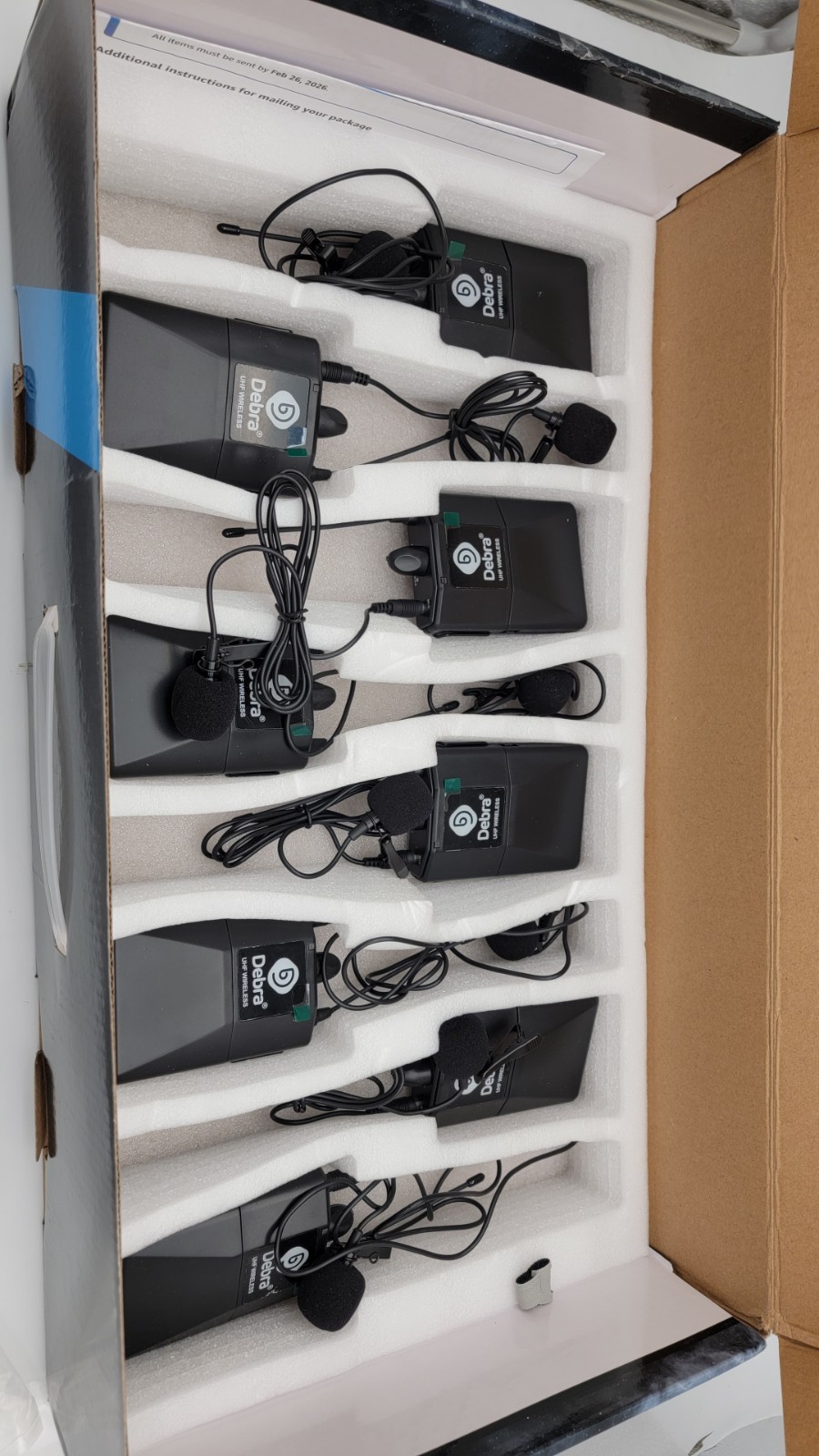 Debra AU-800 UHF Wireless Headset Microphone System Black BodyPack