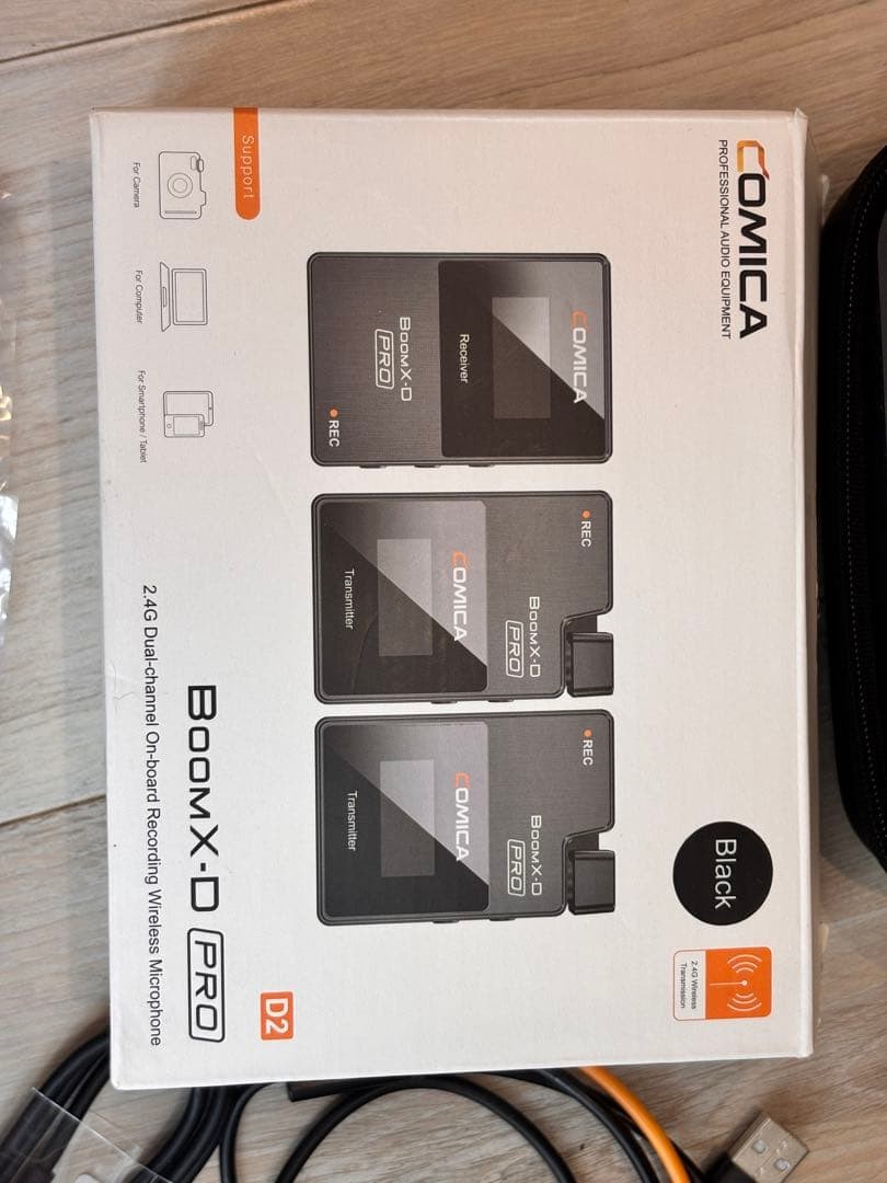 COMICA BoomX-D PRO Wireless Lavalier Mic 8G Recording 200M Range Used