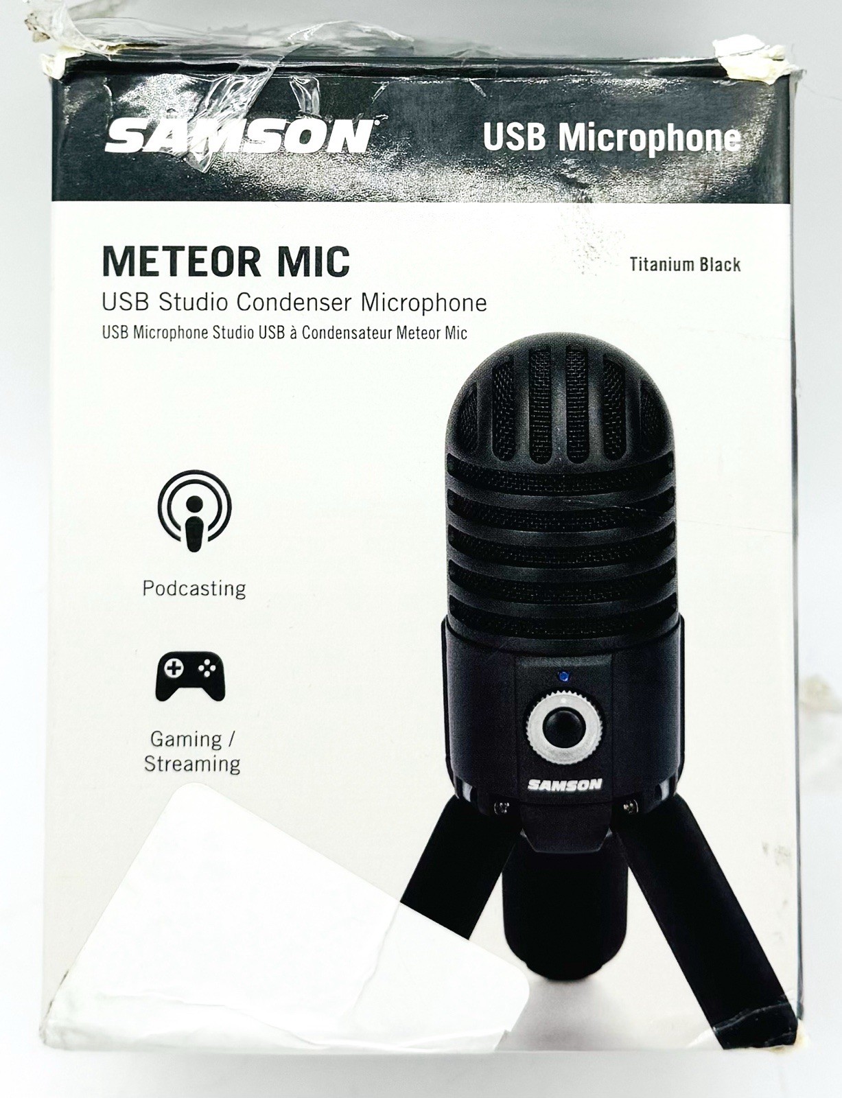 Samson Meteor Condenser Wired USB Professional Microphone Black – No Cord