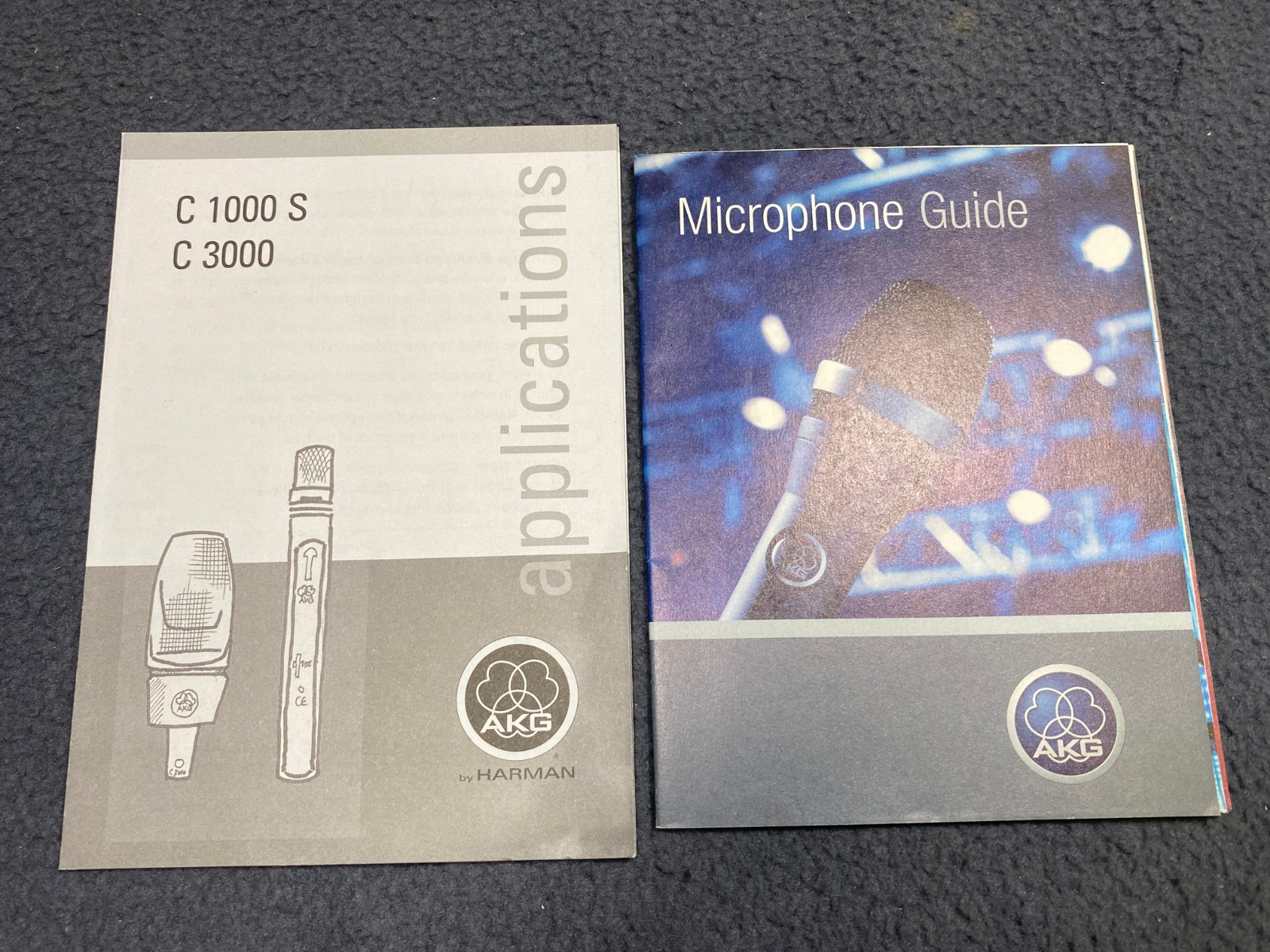 AKG C1000S C3000B Microphone Application Sheet/Guide Sheet Condenser
