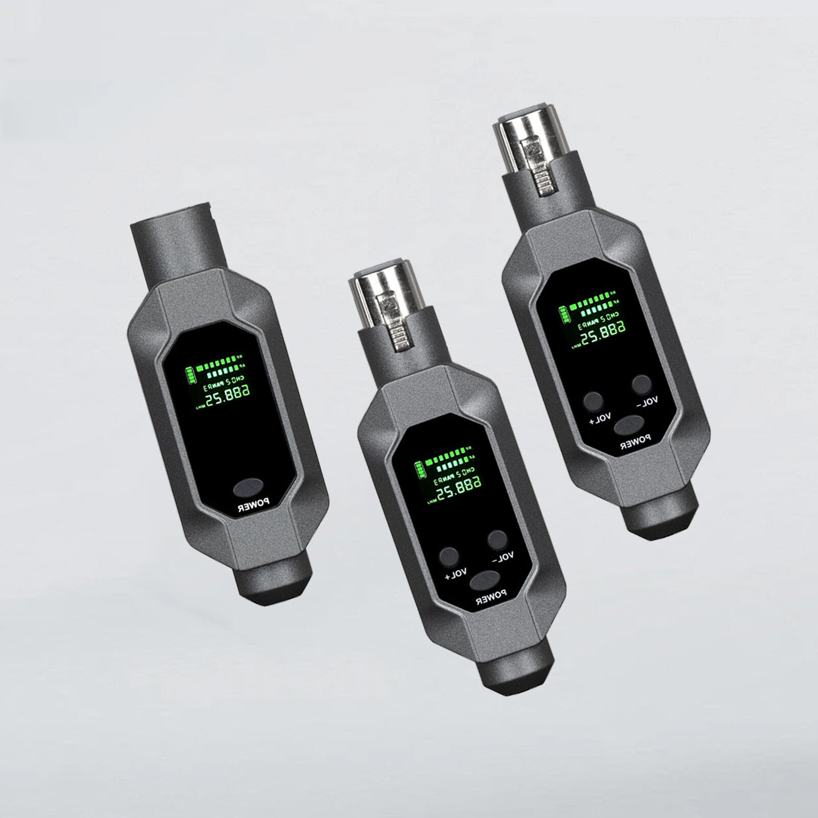 Wired to Wireless Microphone System Converter Transmitter Receiver Rechargeable