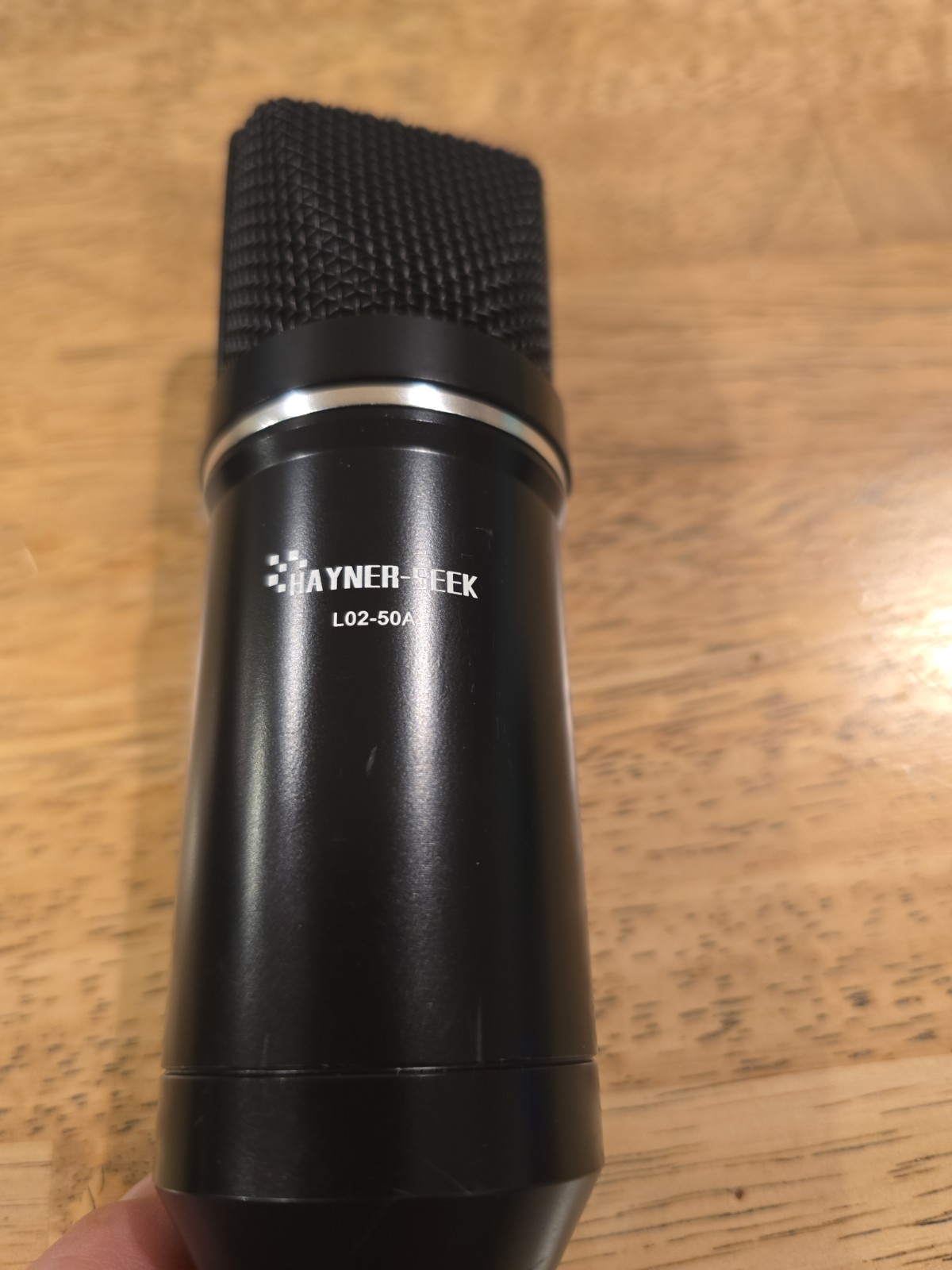 Hayner-Seek L02-50A Condenser Microphone Black Studio Podcast Mic ONLY