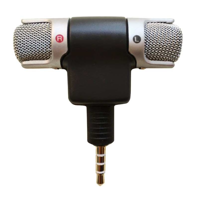 Protable Metal Microphone 3.5mm Jack Microphone Mini Mic Stereo For Speech