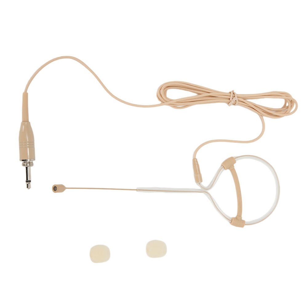 Beige Single Earhook Headset Mic Headworn Microphone 3.5mm 3 Pin 4 Pin XLR New