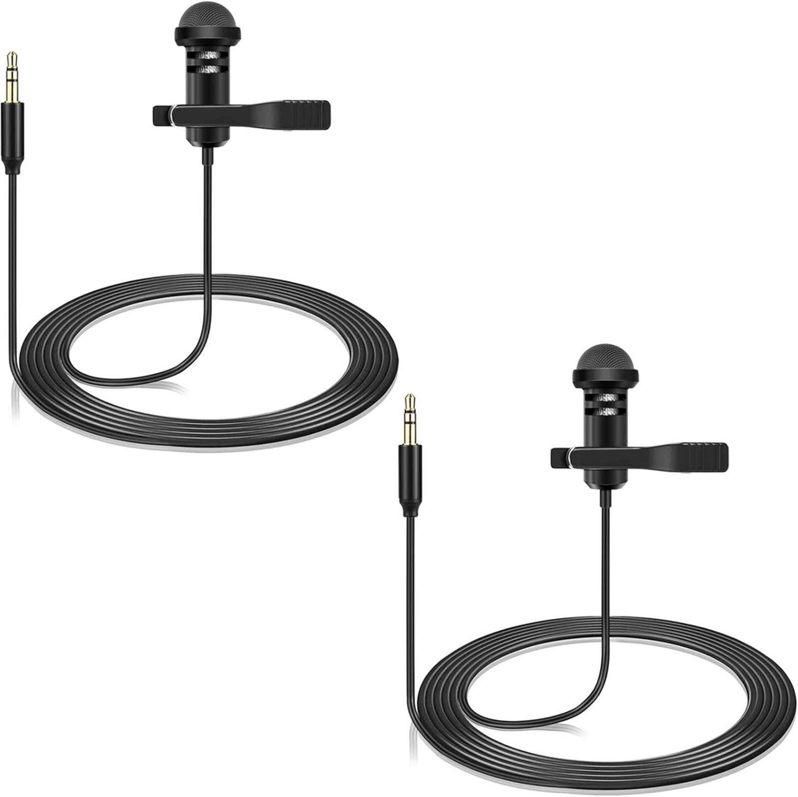 2-Pack Lavalier Microphone for DJI Mic 2 & Rode Wireless Pro Transmitters