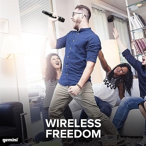 Gemini GMU-M100 Pro Karaoke Wireless Microphone Adapter for High-Quality Audio P