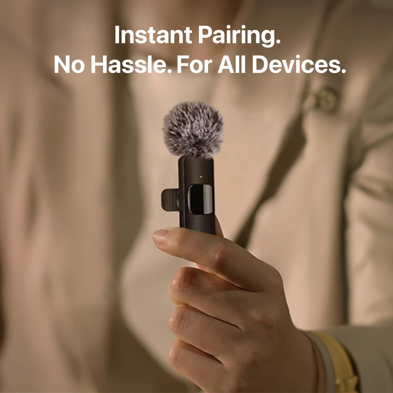 Mini Mic Pro (Latest Model) Small, All iPhones & Androids (USB-C + Lightning)