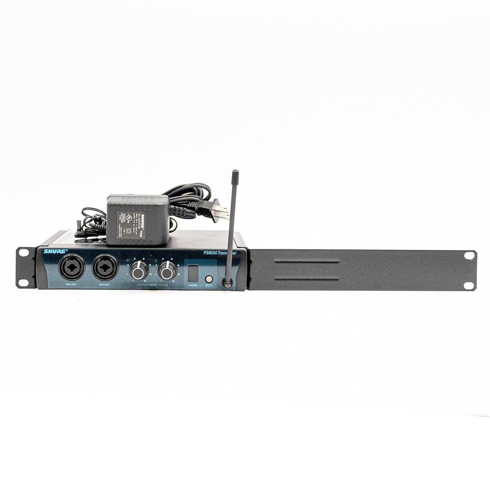 Shure P2T Wireless IEM Transmitter H2 Band 518–553 MHz PSM200 w/ Rack Ear