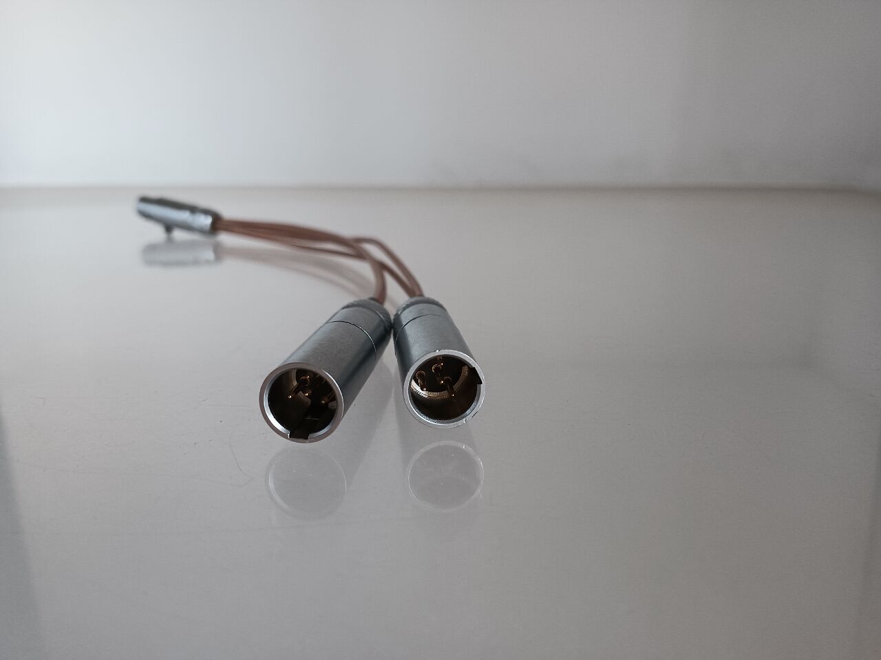 Mini-XLR 4pin TA4F to 2x Mini-XLR TA4M 8″ Microphone Splitter Insert cable