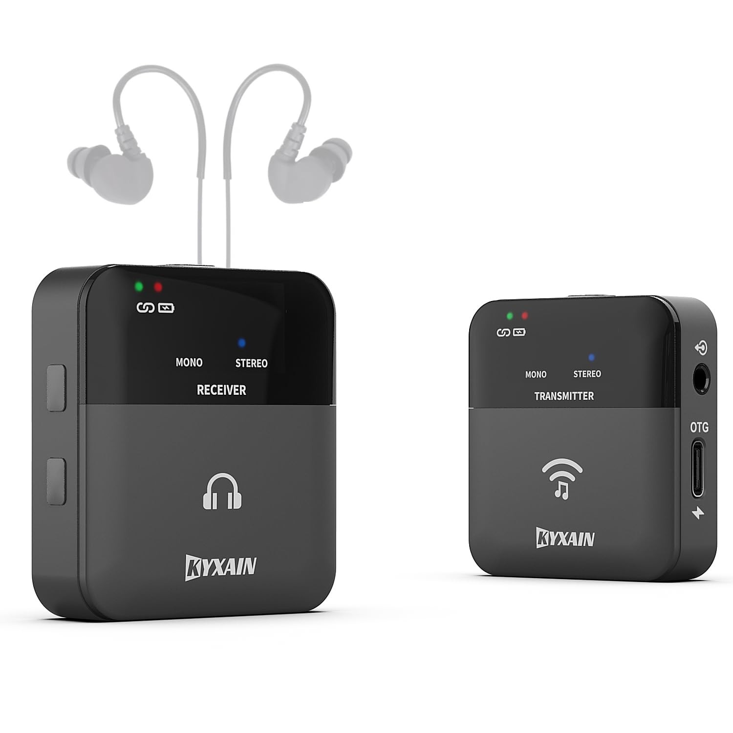 2.4GHz Wireless in Ear Monitor System, 24Bit/48K Mono Stereo Wireless IEM Sys…