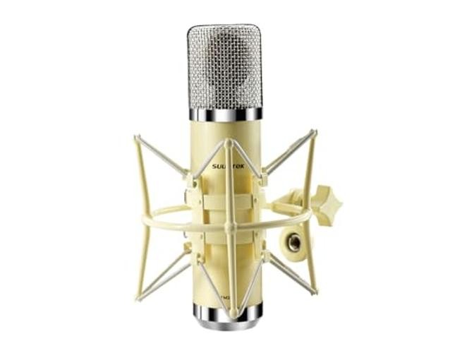 FET Condenser Microphone Professional XLR Studio Microphone with 34mm Yellow