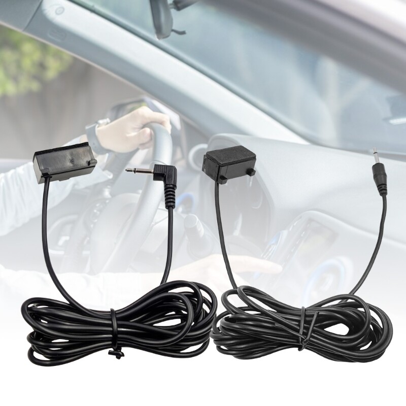 3.5mm Head Car Navigation Microphone Mini Corded External Microphone With 300cm