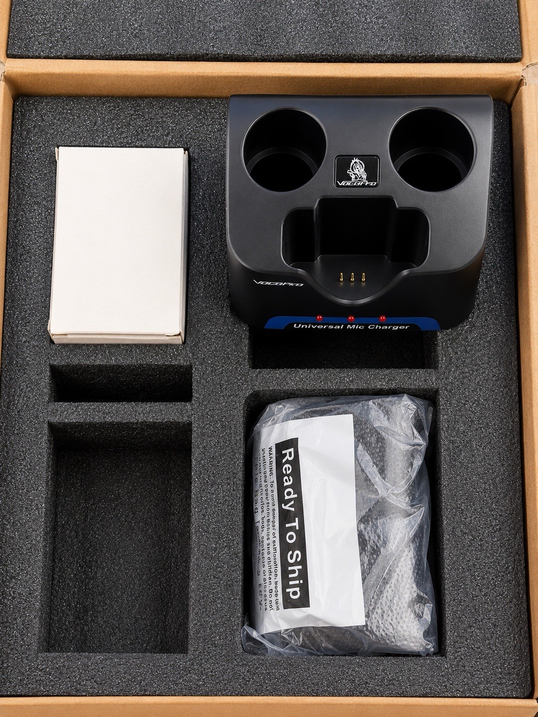 VocoPro UHR-9 Four UHF Rechargeable Handheld Mics w/ Charging Stations 9A-D