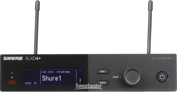 Shure SLXD14+/153T Wireless Earset Microphone System – G57 Band