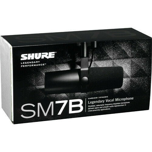 Shure SM7B Dynamic Studio Microphone for Voiceovers, Podcast, Music Recording