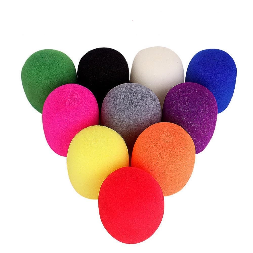 Thick Colorful Foam Handheld Stage Microphone Cover for Stage Mic Protection