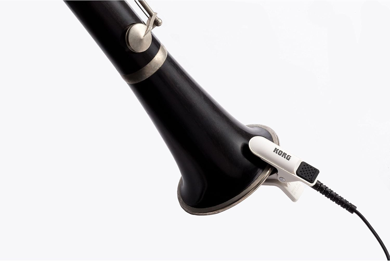 CM-300 Clip-on Contact Microphone w/ 1.2″ Maximum Width – White & Black