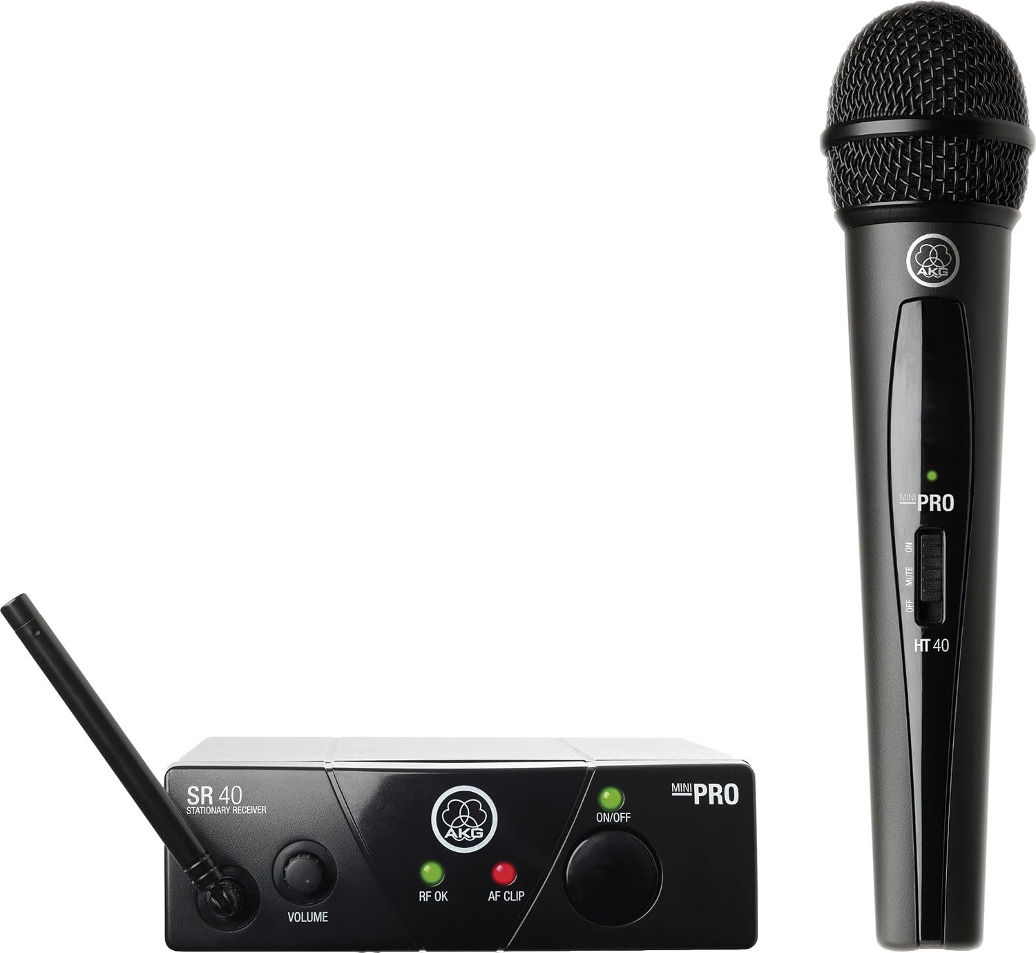 AKG Pro Audio WMS40MINI Vocal Set Band US25C Wireless Microphone System, with SR