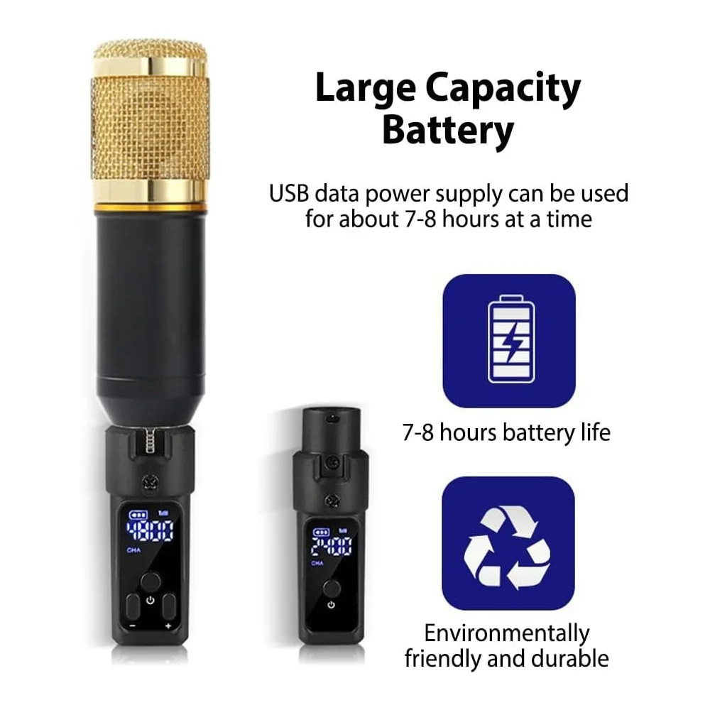 UHF XLR Adapter System Wireless Microphone Transmitter Receiver System for Dynam