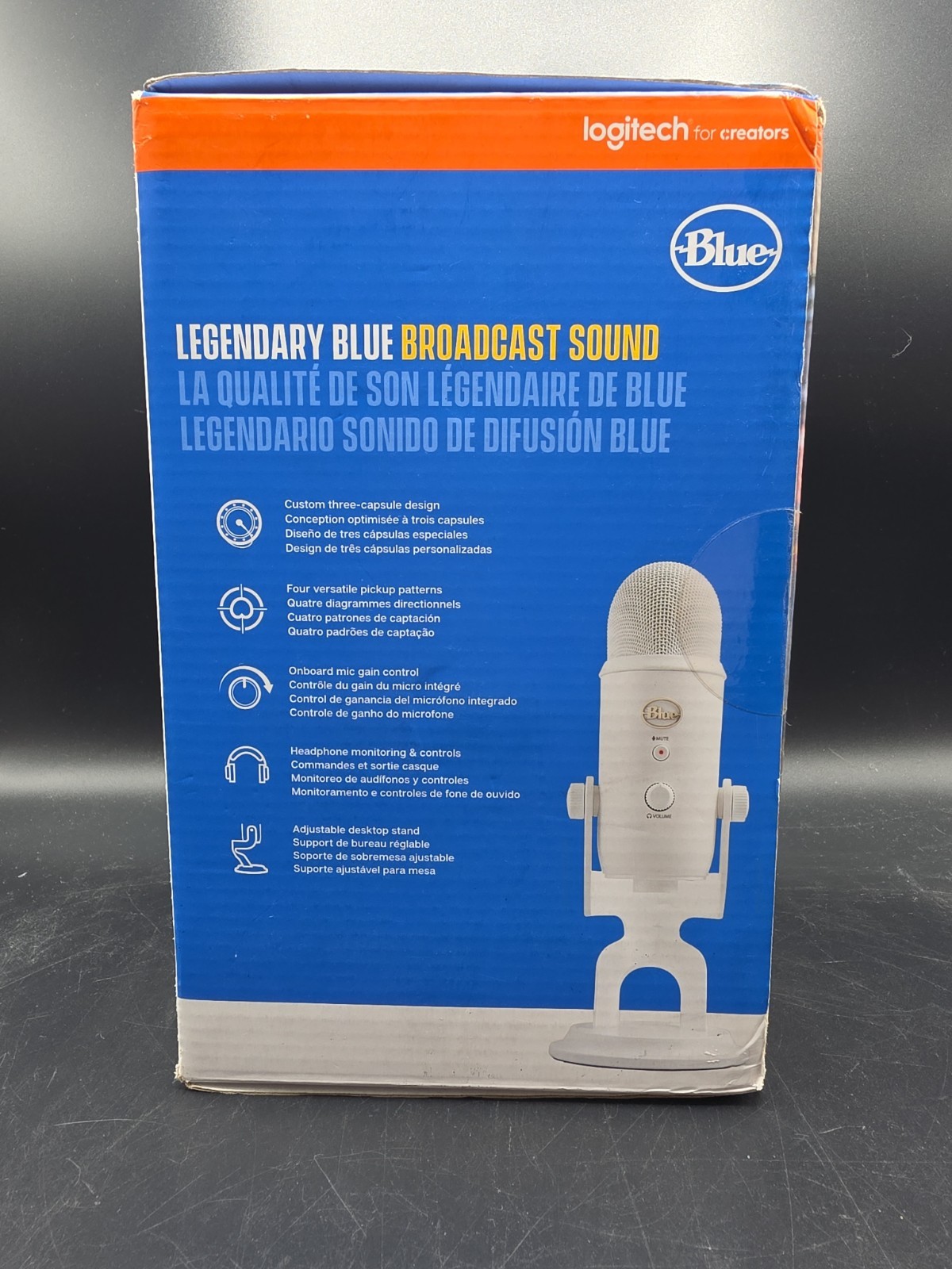Logitech Blue YETI USB Streaming, Gaming, Podcast White – D4b