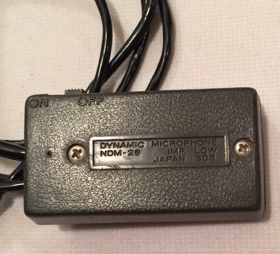 OLD MINI NDM-26 CAD DYNAMIC MICROPHONE IMP Low Two-Prong NDM26