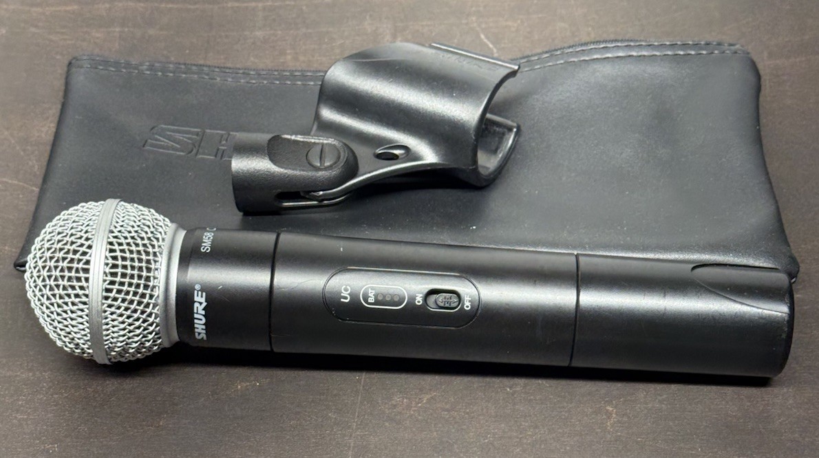 Shure SM58 UC2-UA 782-806 MHz Wireless Microphone Tested READ DESCRIPTION