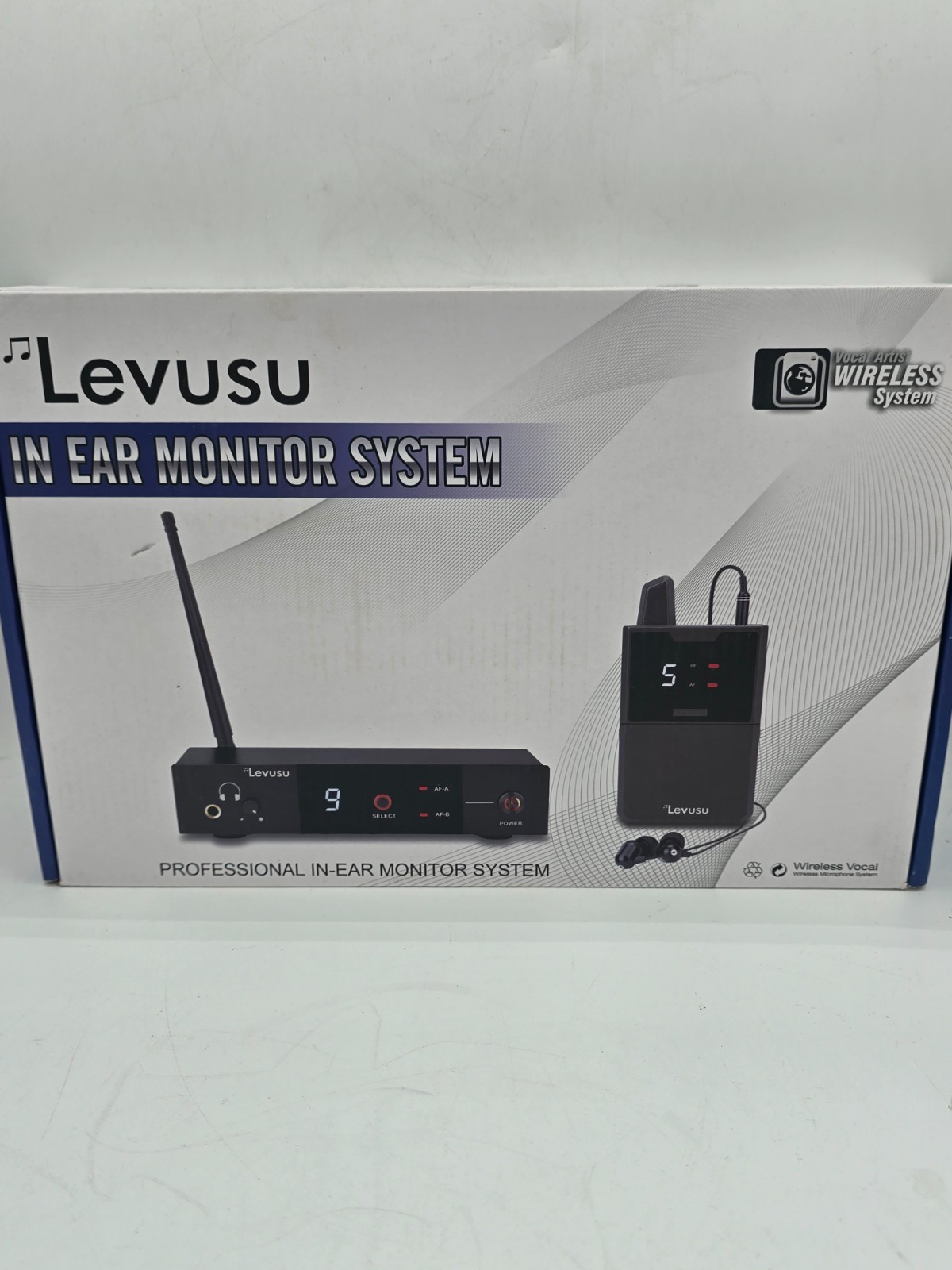 UHF Wireless In-Ear Monitor System with Earphone,180Ft, Rack Mount, Professional
