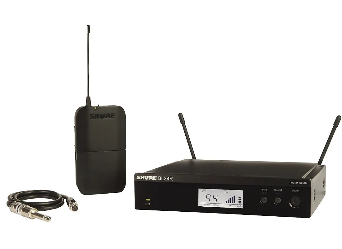 Shure BLX14R Instrument Guitar / Bass Wireless Bodypack System w/ Rack Mount Kit