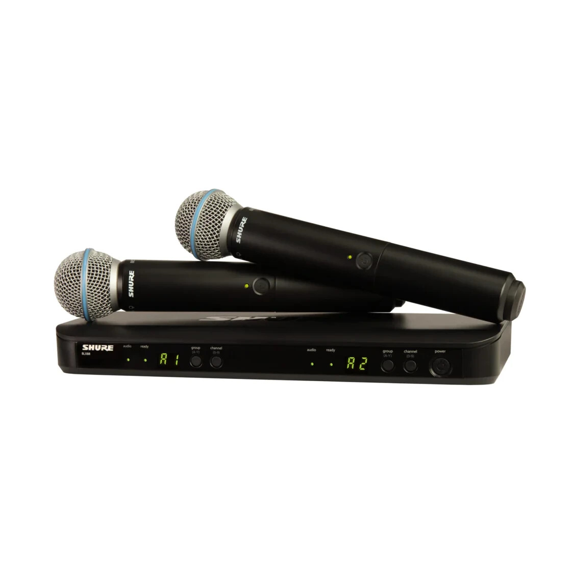 Shure BLX288/B58 H9 Band Dual Handheld Wireless Vocal System, 512-542 MHz