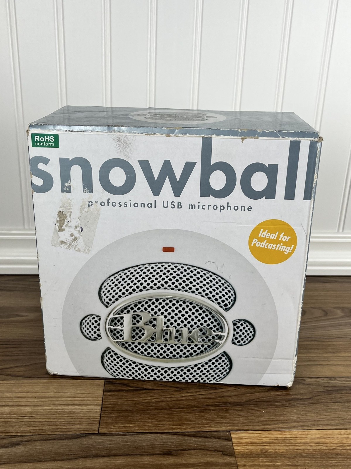 Blue Snowball USB Microphone – Textured White 988-000073 New Open Box