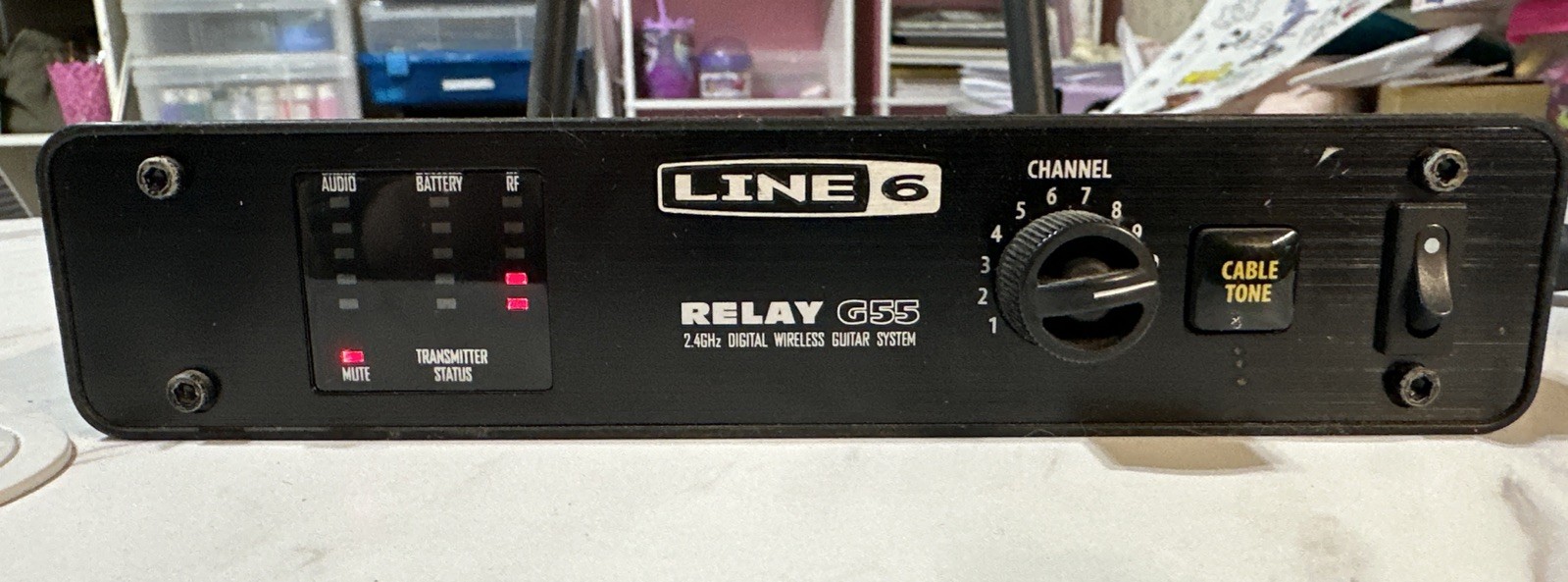 Line 6 Relay G55 Wireless Guitar System Receiver Only with power Cord
