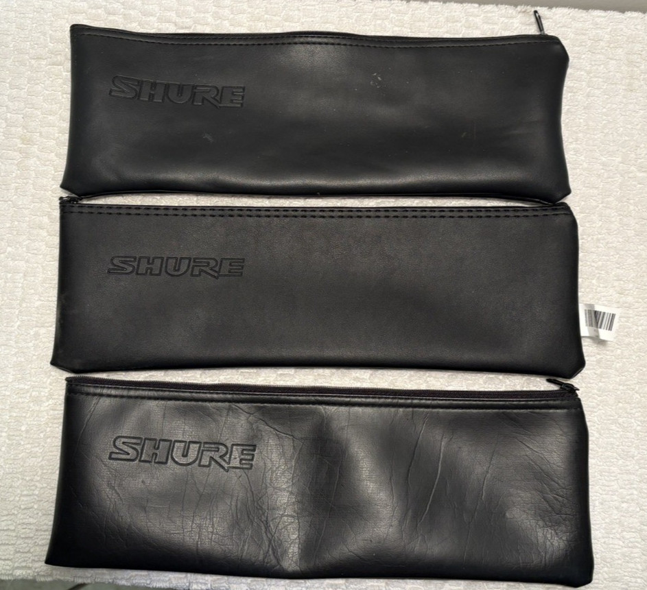 Shure Mic Bags, 5 1/2 x 12 1/2, Set of 3