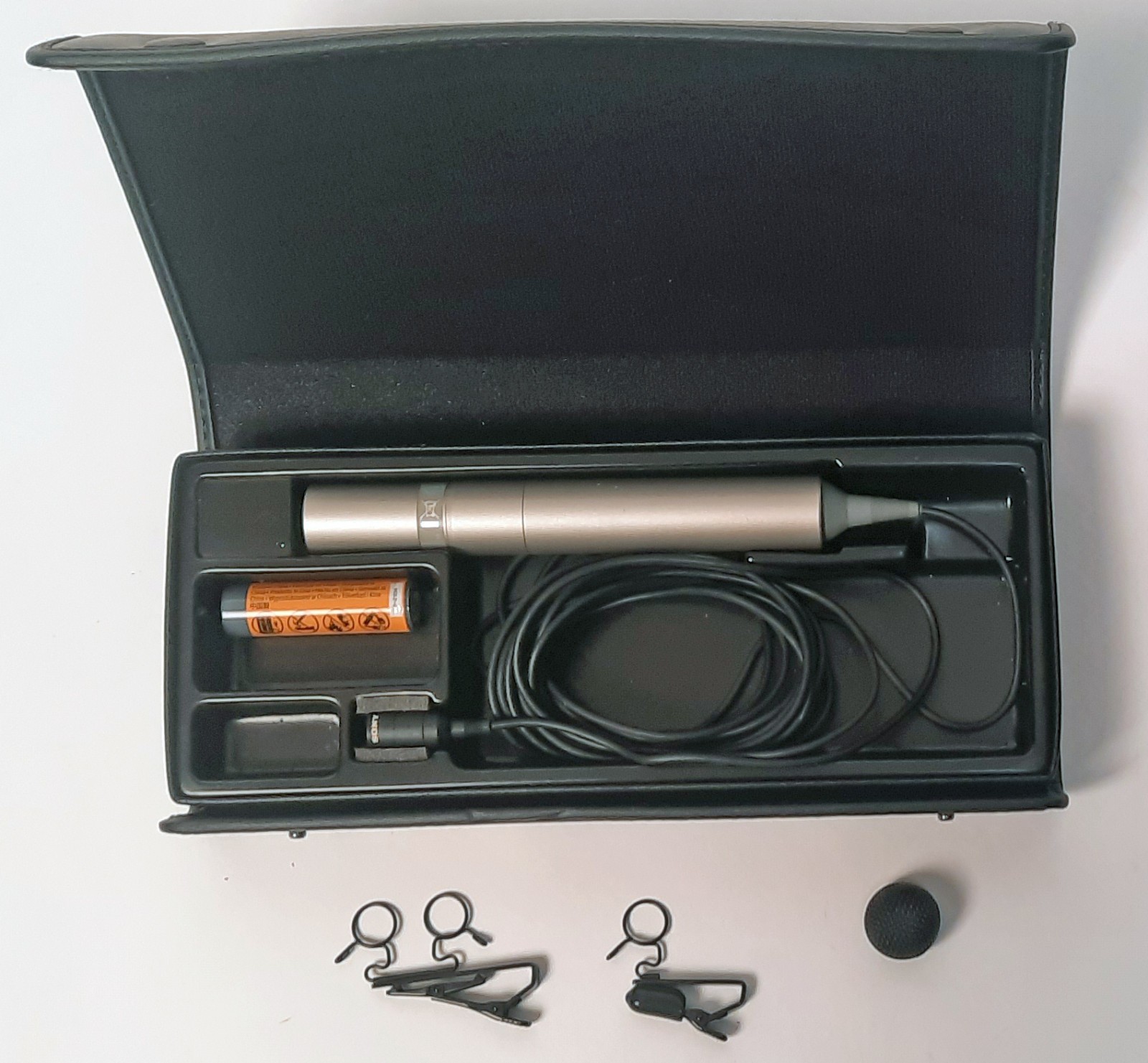 Sony ECM-55B Electret Condenser Microphone TESTED inc. accessories and 25 cable